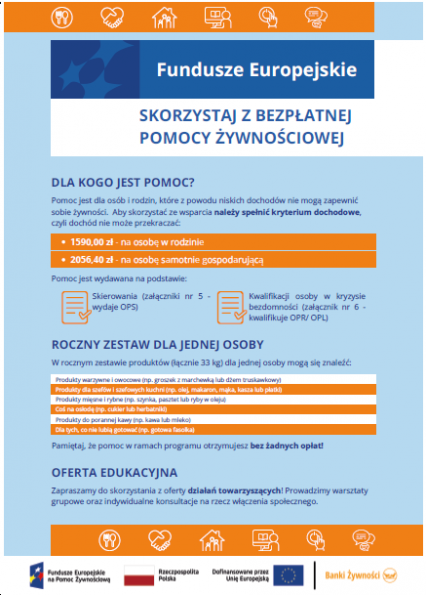 Rozpoczęliśmy dystrybucję produktów z Banku Żywności