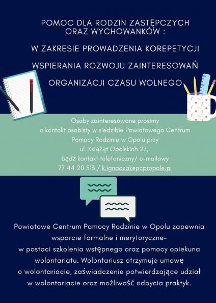 Poszukiwani wolontariusze