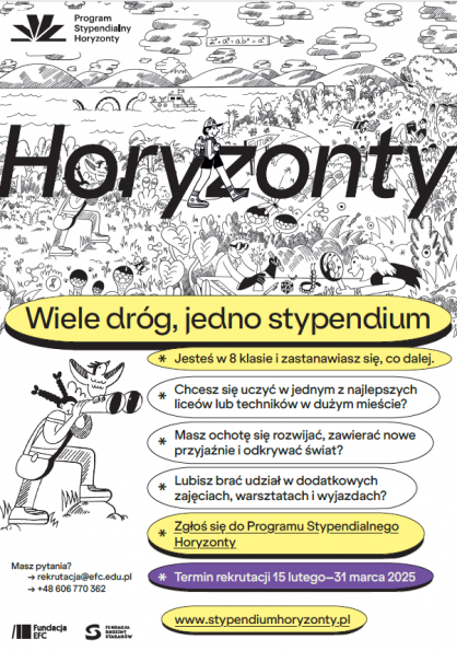 Stypendium dla uczniów Horyzonty