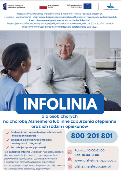 foto z aktualności - Infolinia dla osób chorych na Alzheimera