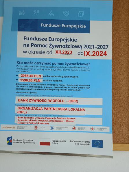Fundusze Europejskie na Pomoc Żywnościową 2021-2027 Podprogram 2023