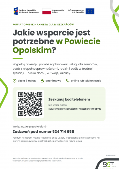 Jakich usług społecznych potrzebują mieszkańcy? Wypełnij ankietę